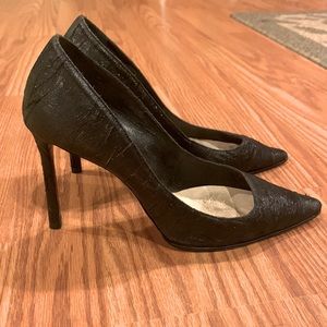 Gorgeous pair of Jimmy Choo stilettos. Black with a beaded finish. Size 38.5